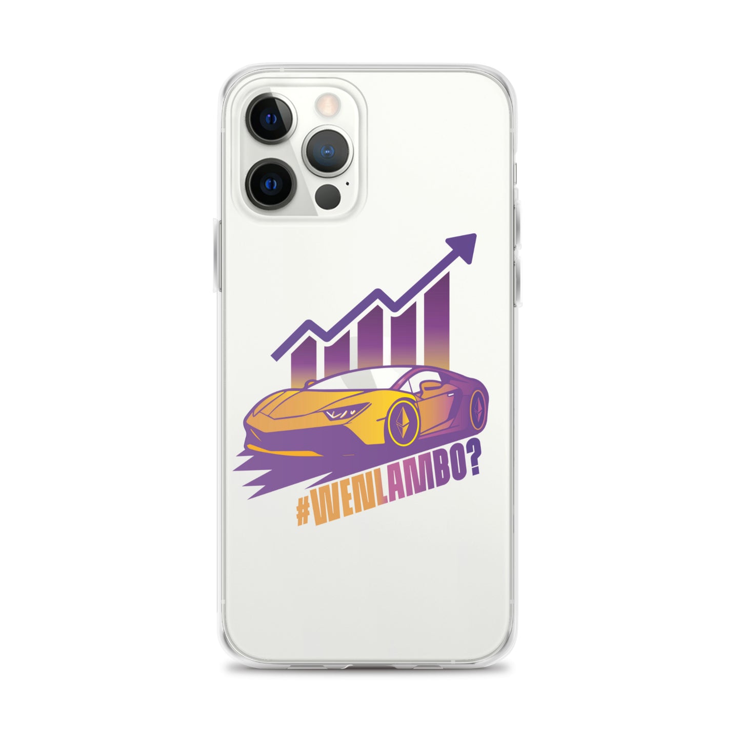 Lambo Dreams iPhone® Clear Case - WenLambo Purple/Yellow Edition