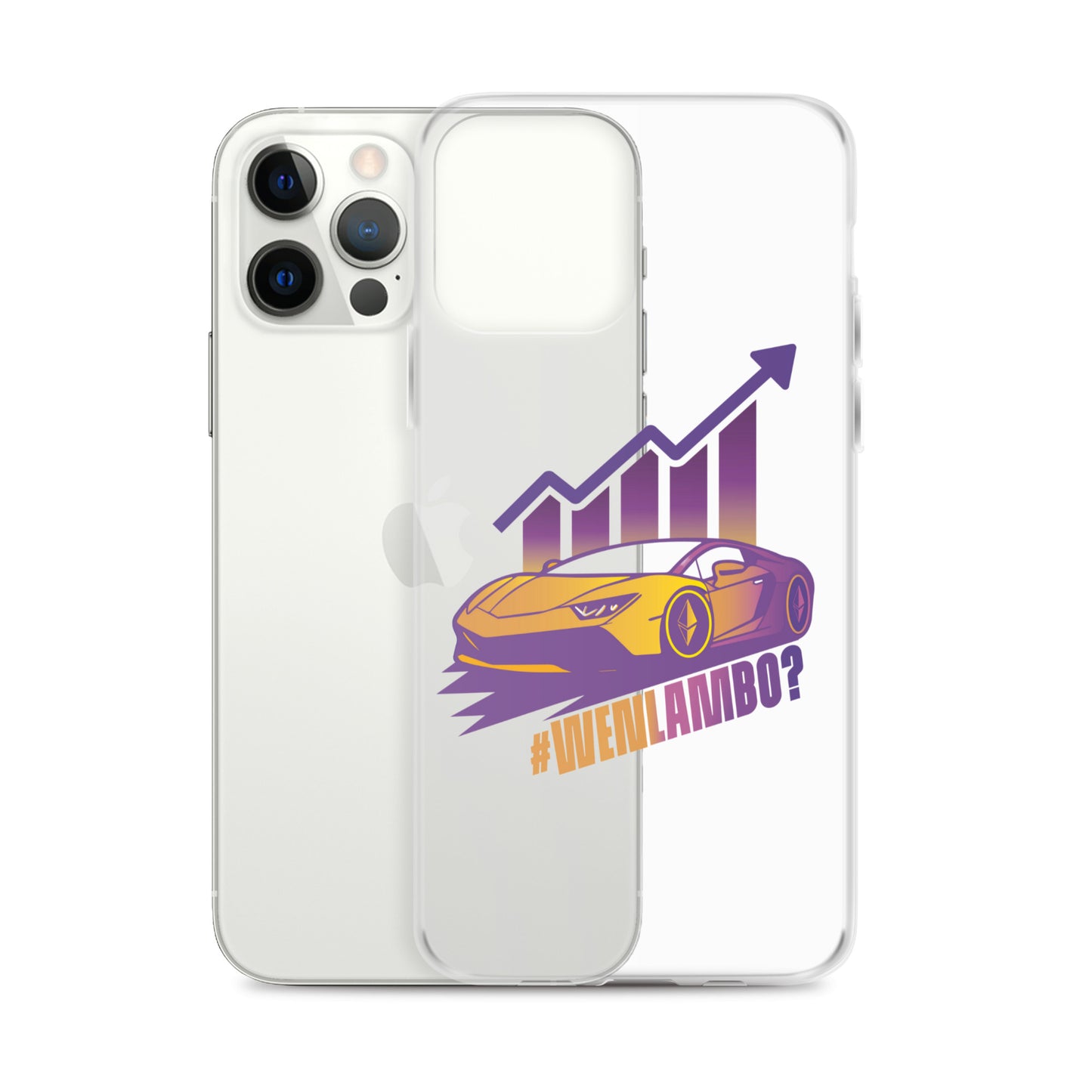 Lambo Dreams iPhone® Clear Case - WenLambo Purple/Yellow Edition