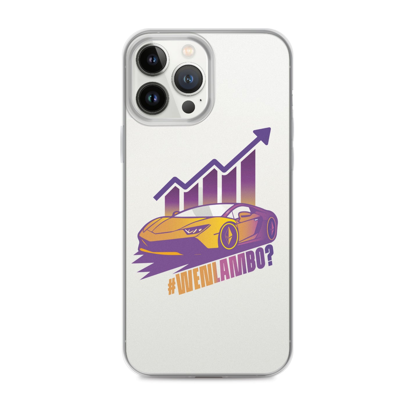 Lambo Dreams iPhone® Clear Case - WenLambo Purple/Yellow Edition