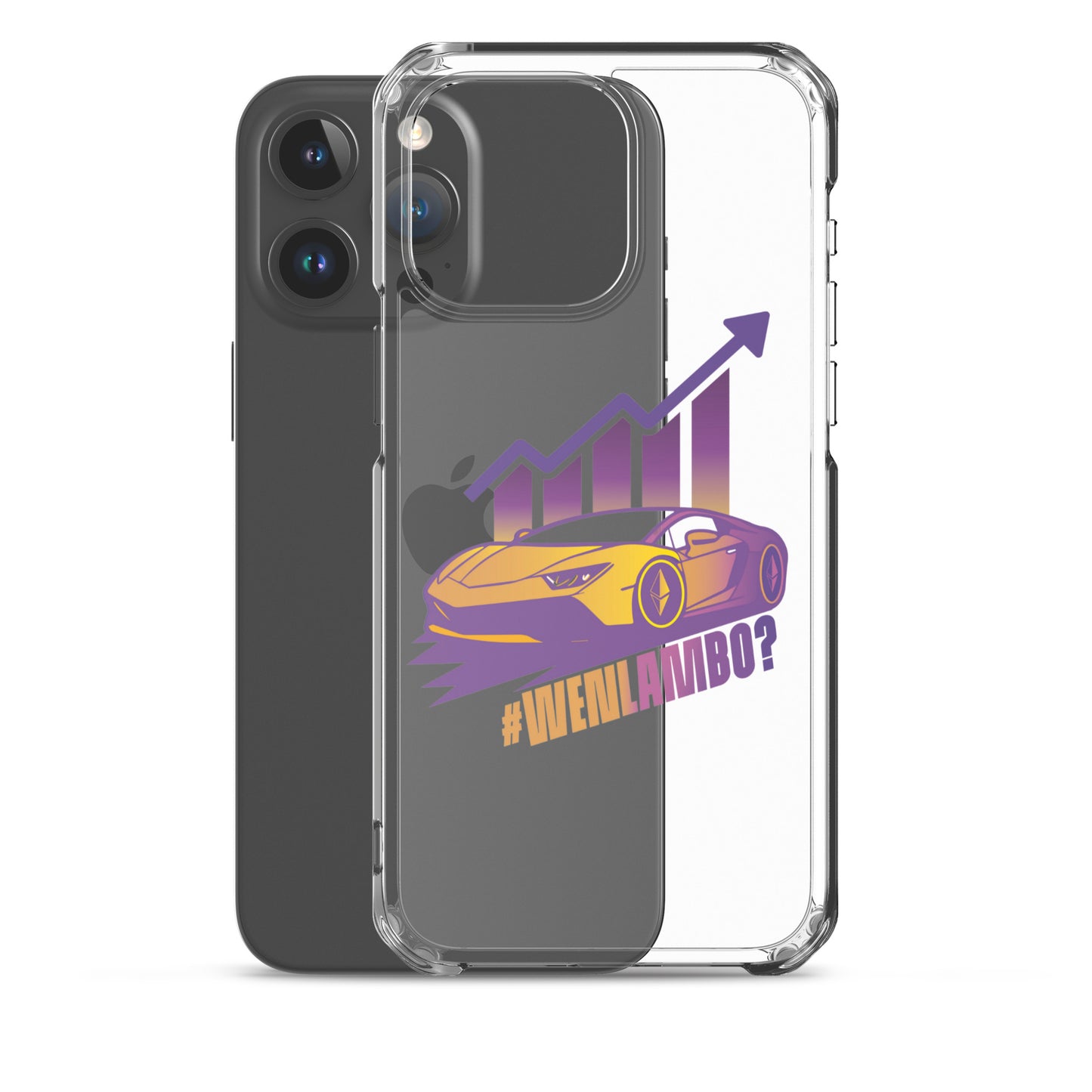 Lambo Dreams iPhone® Clear Case - WenLambo Purple/Yellow Edition