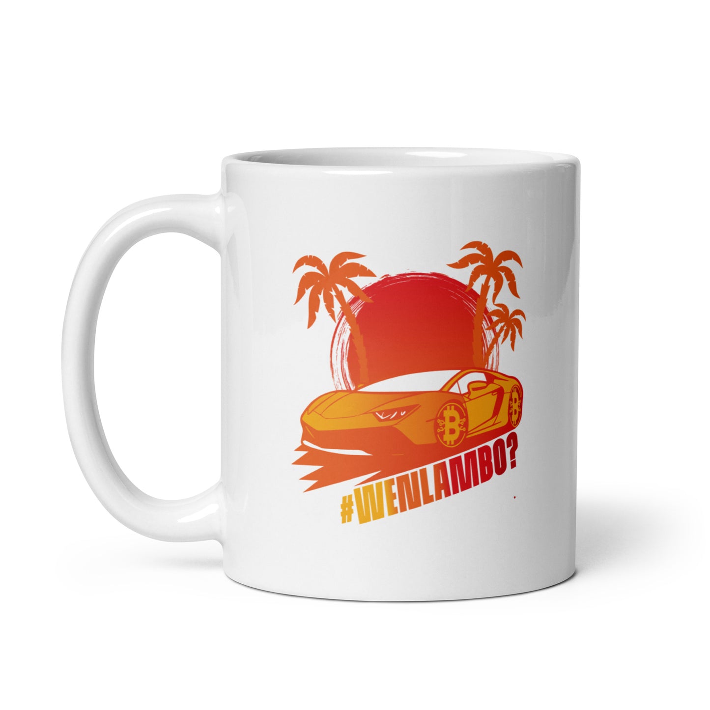 Lambo Dreams Glossy Mug - WenLambo Orange/Yellow Edition