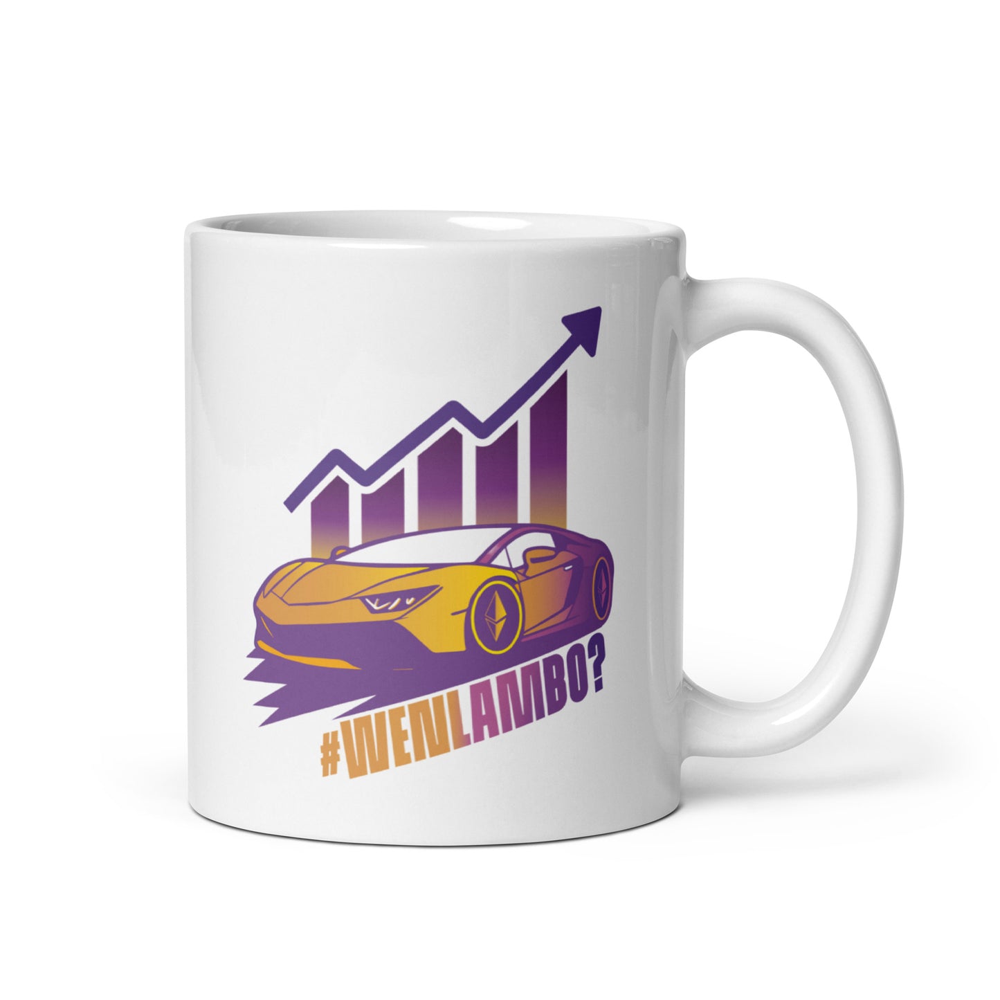 Lambo Dreams Glossy Mug - WenLambo Purple/Yellow Edition