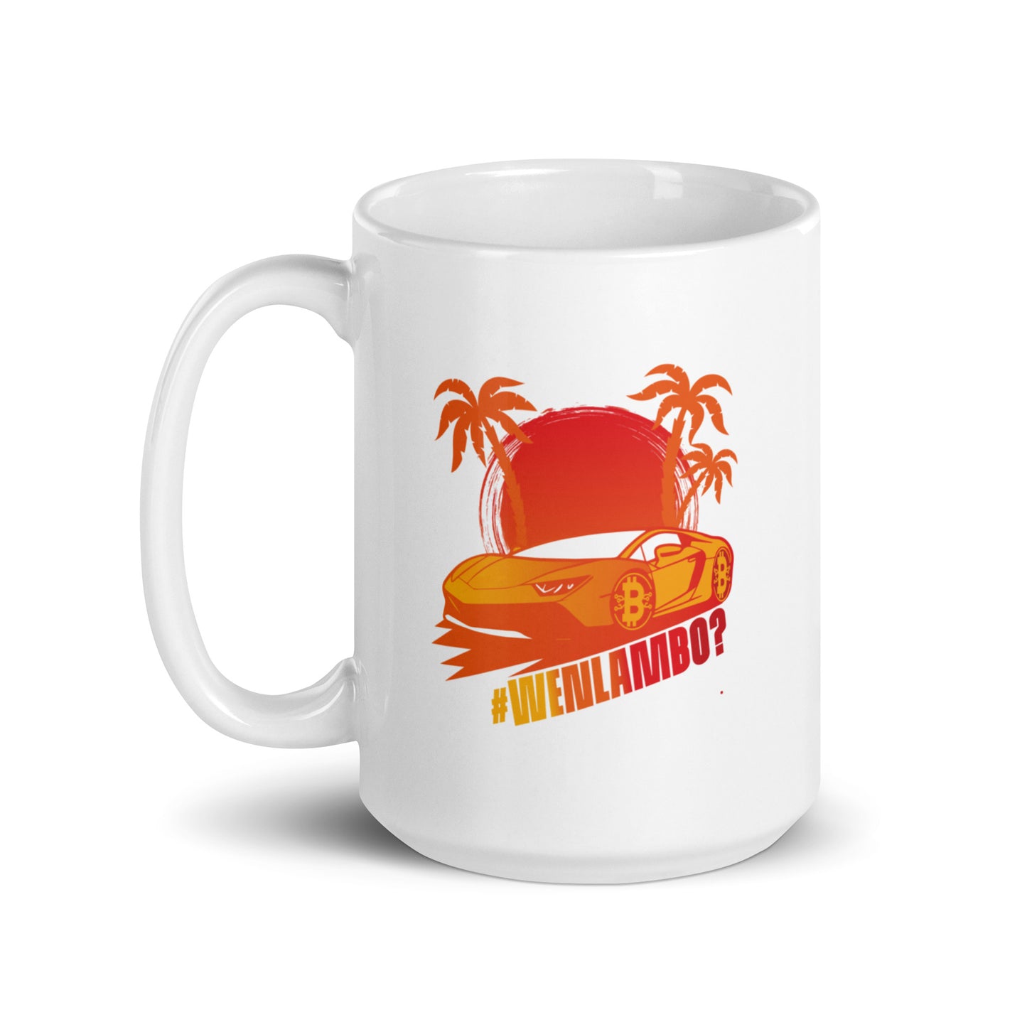 Lambo Dreams Glossy Mug - WenLambo Orange/Yellow Edition