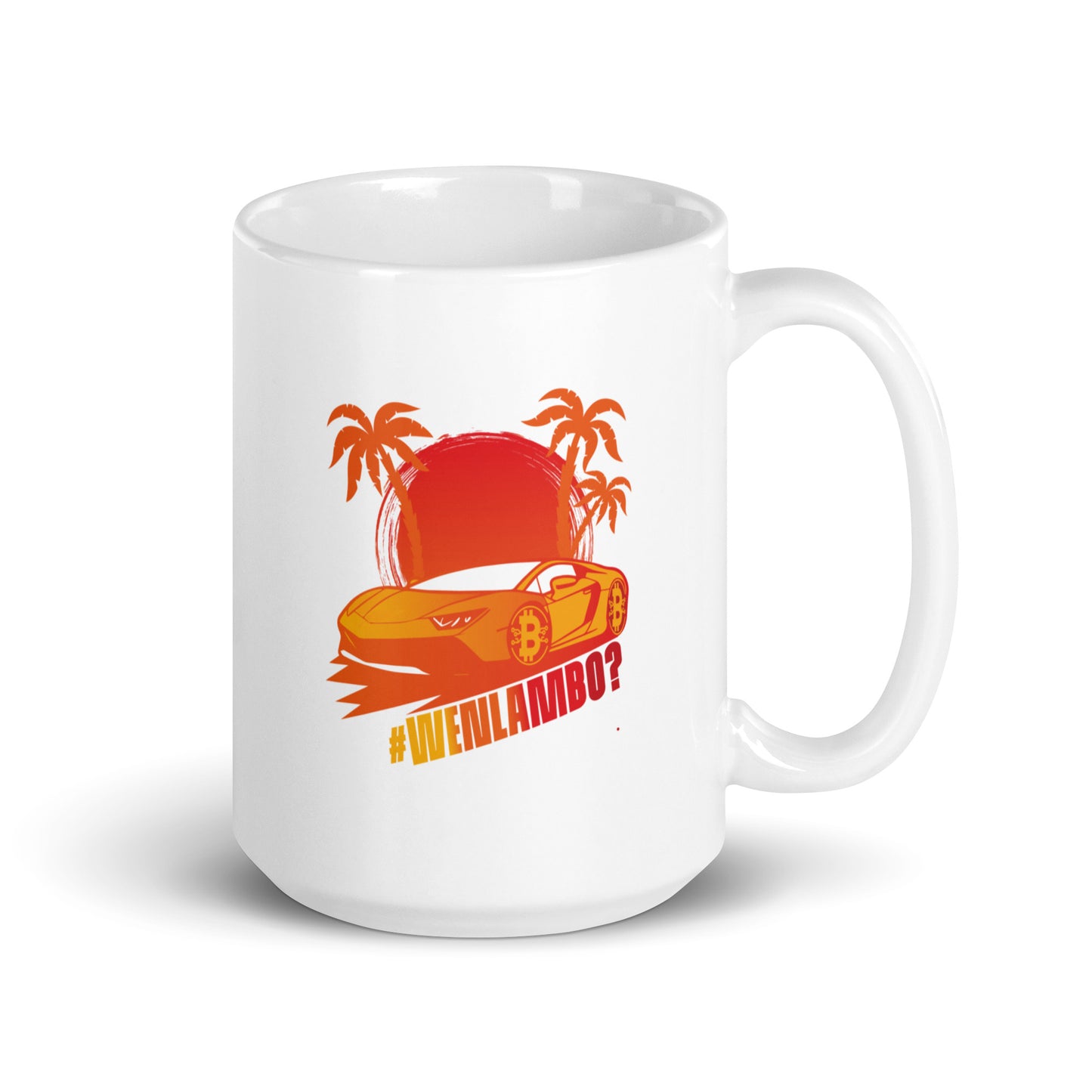 Lambo Dreams Glossy Mug - WenLambo Orange/Yellow Edition