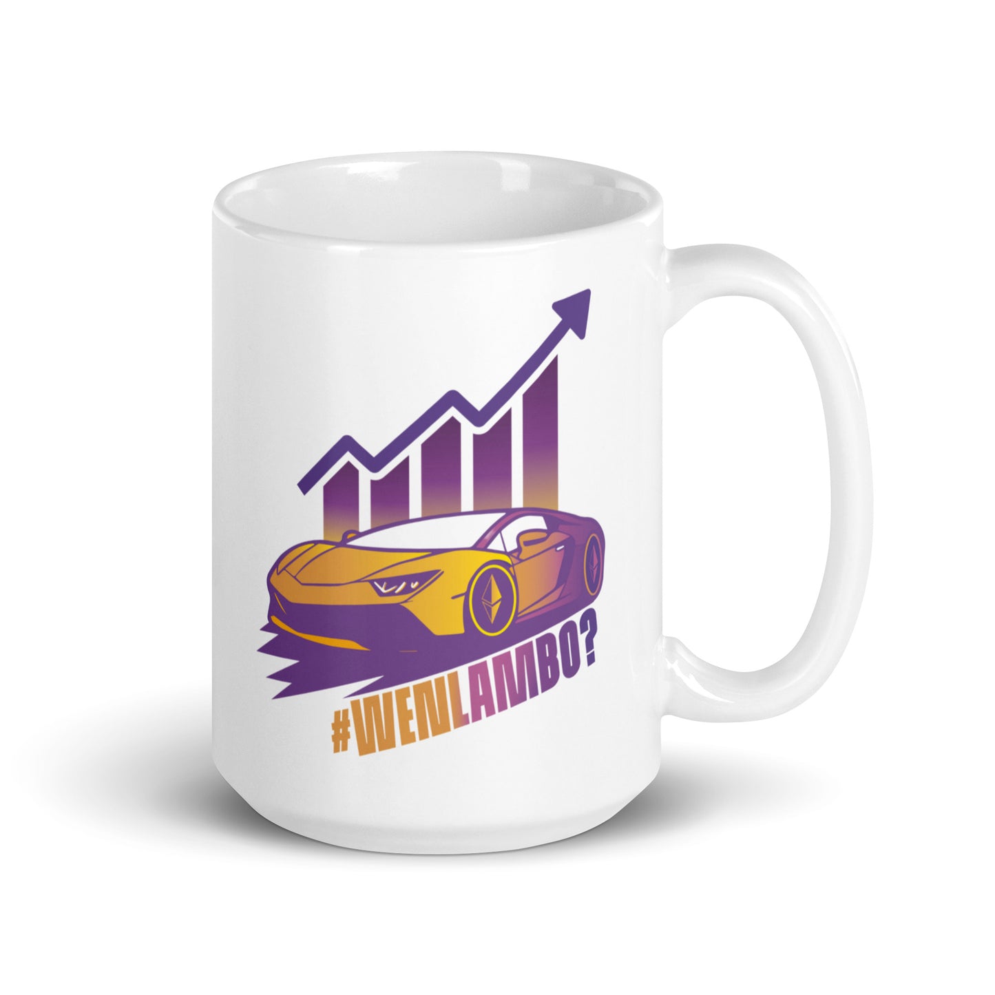 Lambo Dreams Glossy Mug - WenLambo Purple/Yellow Edition