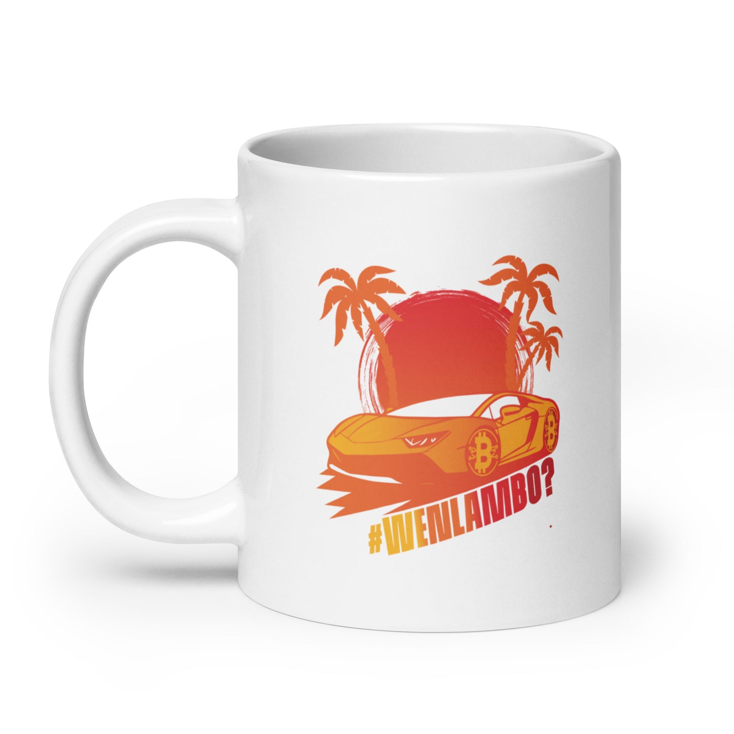 Lambo Dreams Glossy Mug - WenLambo Orange/Yellow Edition