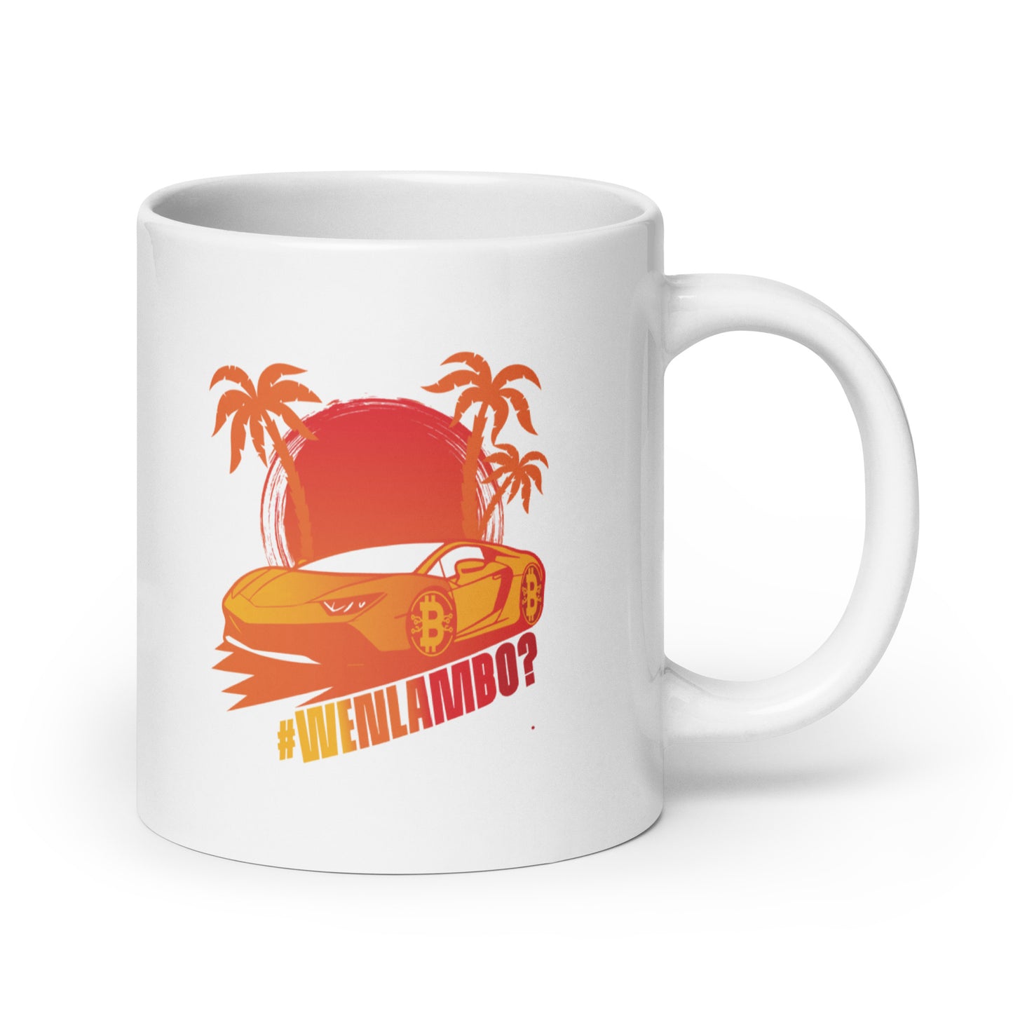 Lambo Dreams Glossy Mug - WenLambo Orange/Yellow Edition